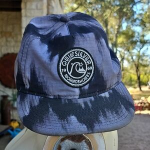 Quicksilver 1969 Boardshorts Gray Black Tie Dye Baseball Trucker Hat One Size